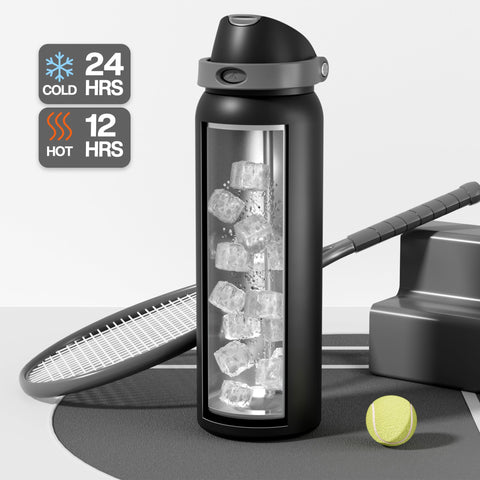 POWCAN 40oz bottle with leakproof lid keeps bags dry
