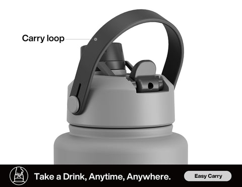 POWCAN 40 oz capacity suited for long study, gym, or travel days.