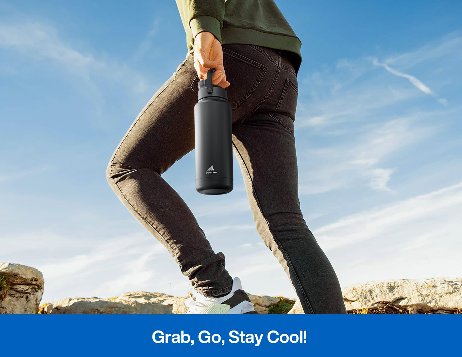 Powcan 40 oz is ideal for sports, travel, and school hydration.
