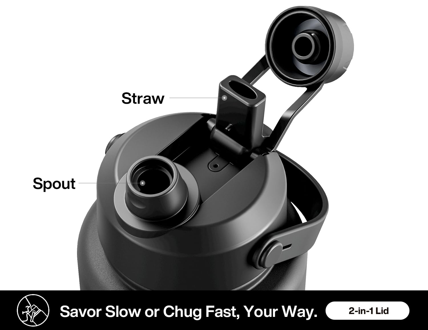 Leak-proof seal prevents spills during travel and workouts