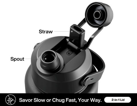 Leak-proof seal prevents spills during travel and workouts