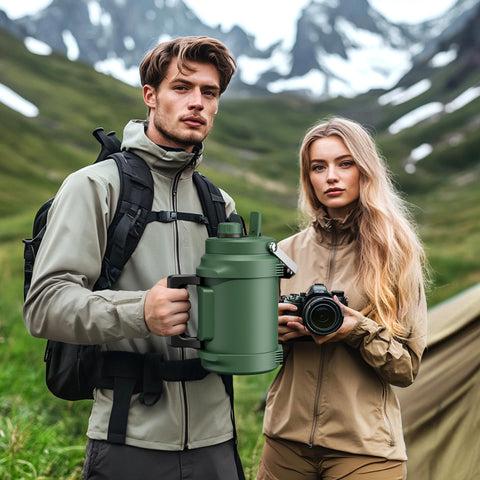 POWCAN 64oz bottle keeps drinks cold for 48 hours