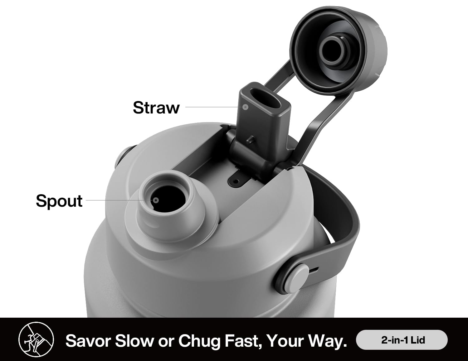 POWCAN bottle design featuring a leak-proof seal for on-the-go use.