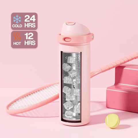 POWCAN quick-flip-straw supports casual sipping during workouts