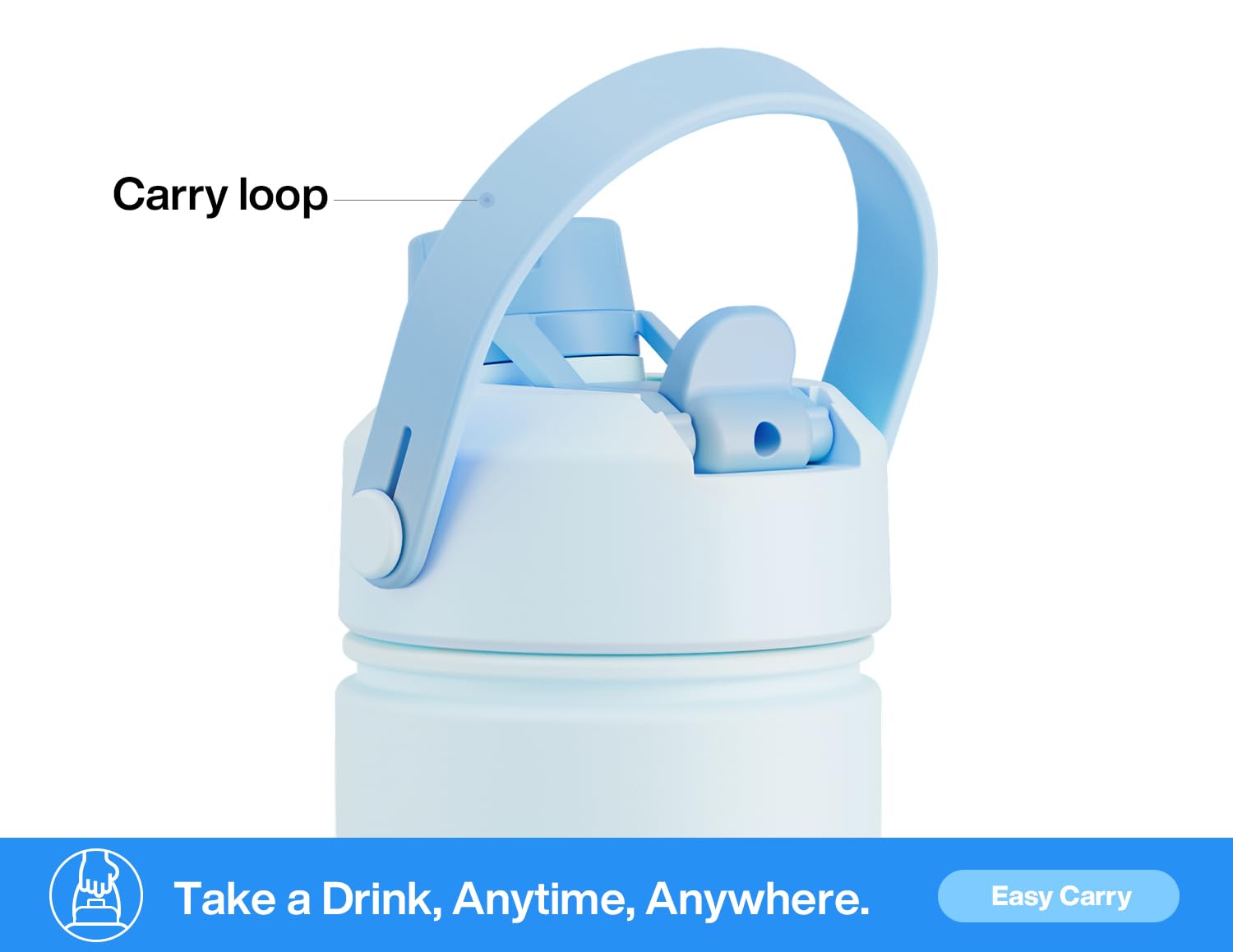 Powcan wide-mouth bottle is easy to clean and refill