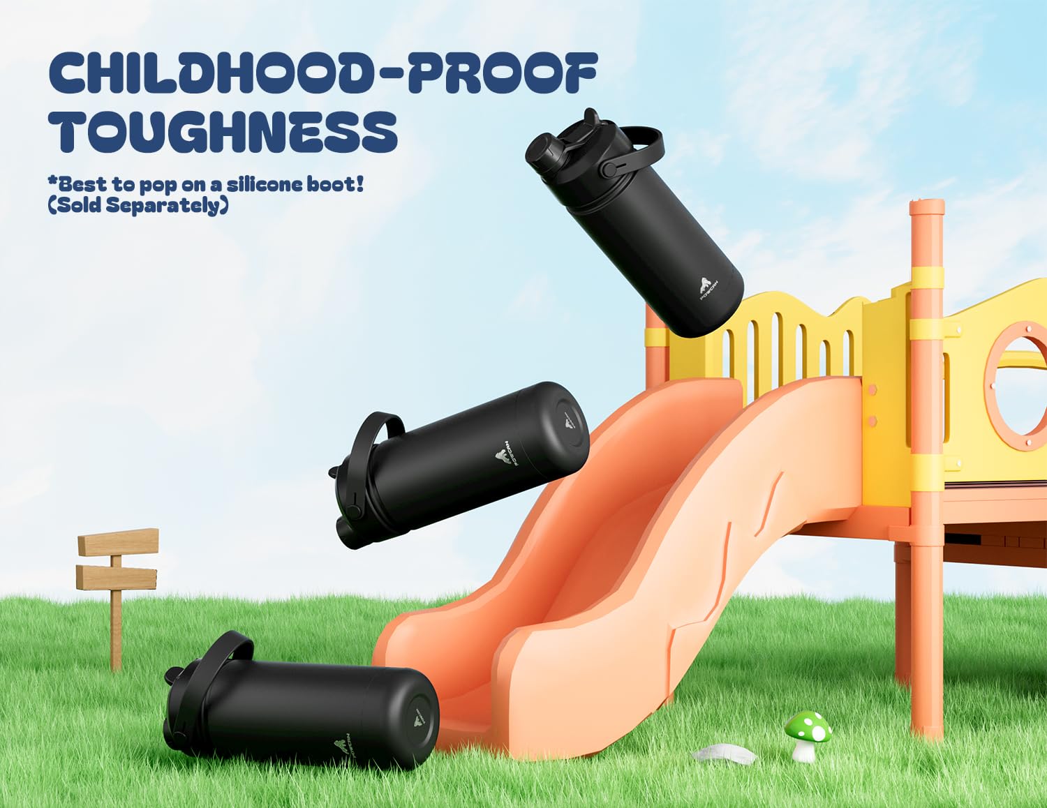 POWCAN BPA-free metal-taste-free construction supports safe hydration.