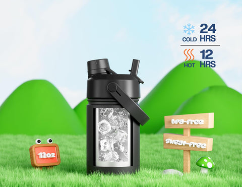 POWCAN BPA-free stainless steel body showcases durable, easy-to-clean construction.