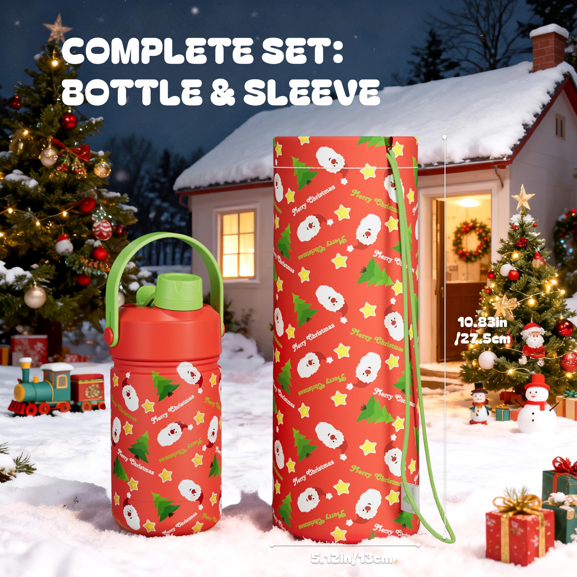 POWCAN compact bottle fits cup holders and bags