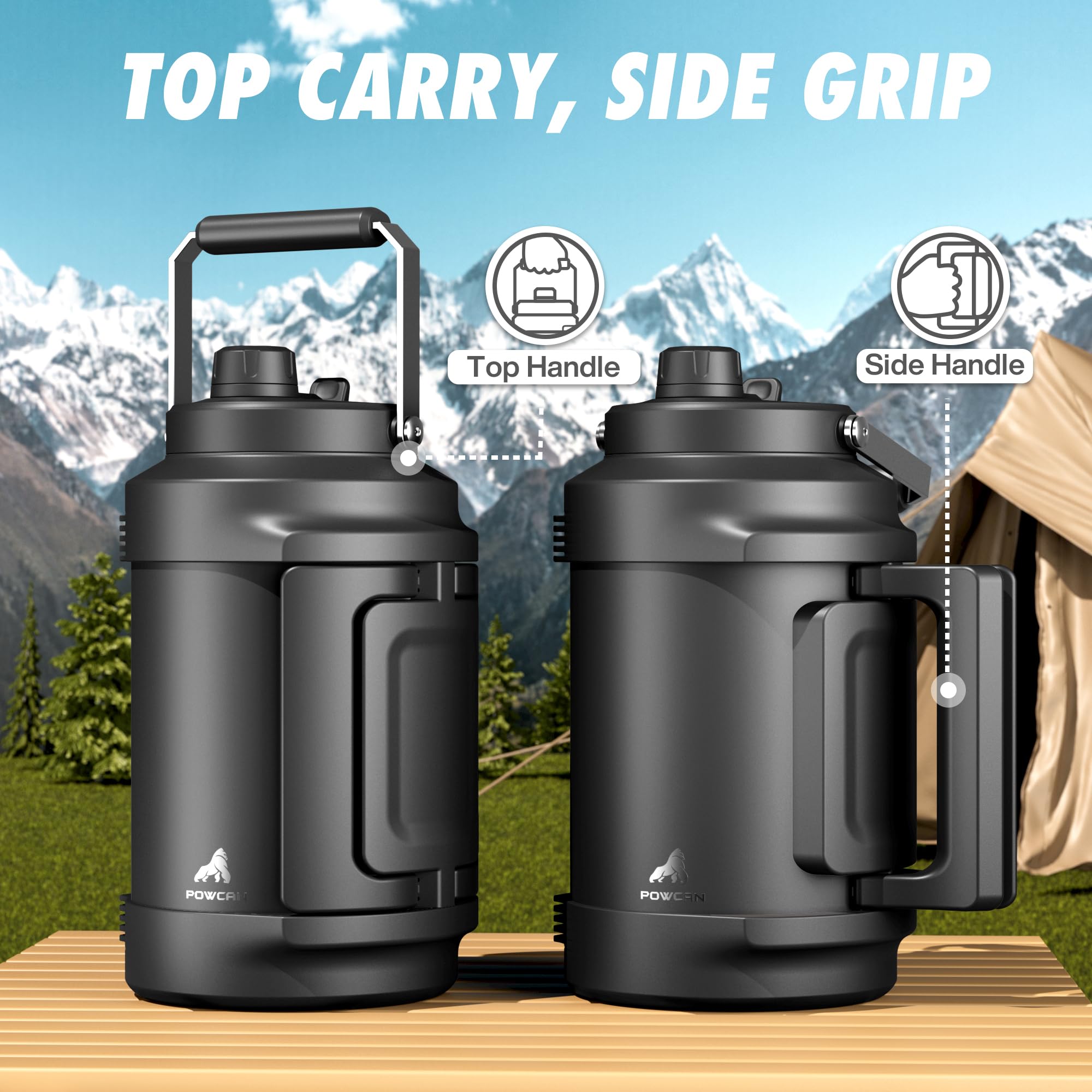 POWCAN dual-handle carry options for comfortable transport on hikes or commutes