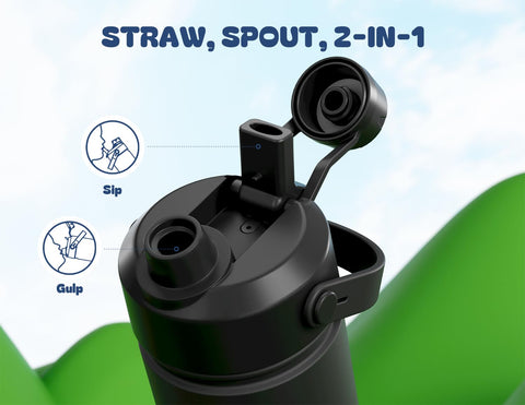 POWCAN leak-proof cap keeps beverages secure during travel and workouts.