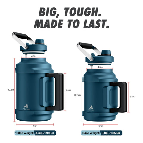 Powcan leakproof lid stays sealed during travel and bumps.