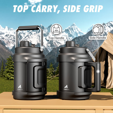 POWCAN leakproof bottle stays secure during travel and outdoor adventures