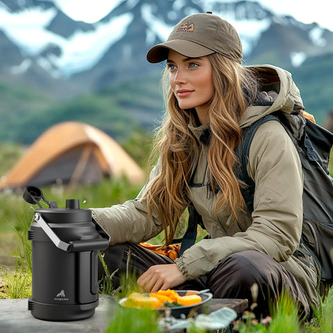 POWCAN durable design suits camping, fishing, and daily commutes