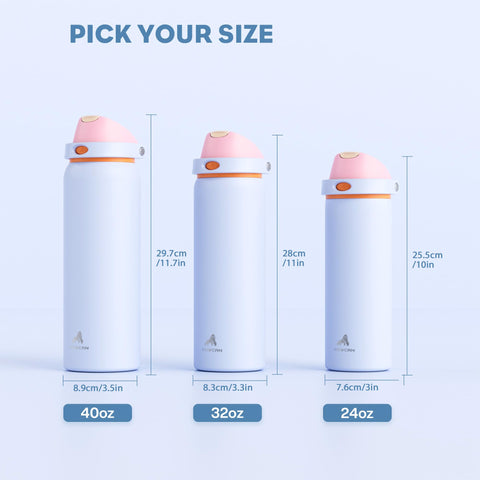 POWCAN lightweight bottle designed for car cup holders and backpacks