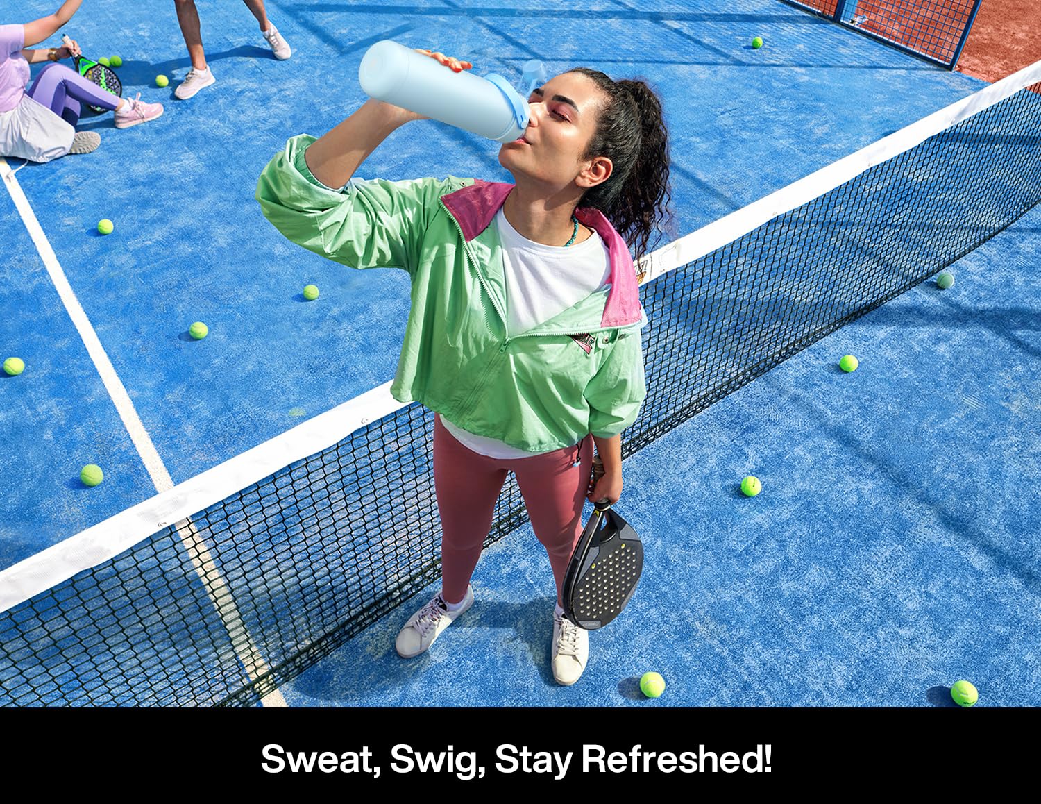 POWCAN lifestyle use for sports, travel, and school hydration on the go.