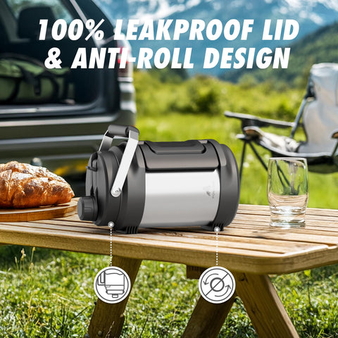 POWCAN stainless steel bottle stays leakproof during travel and outdoor activities