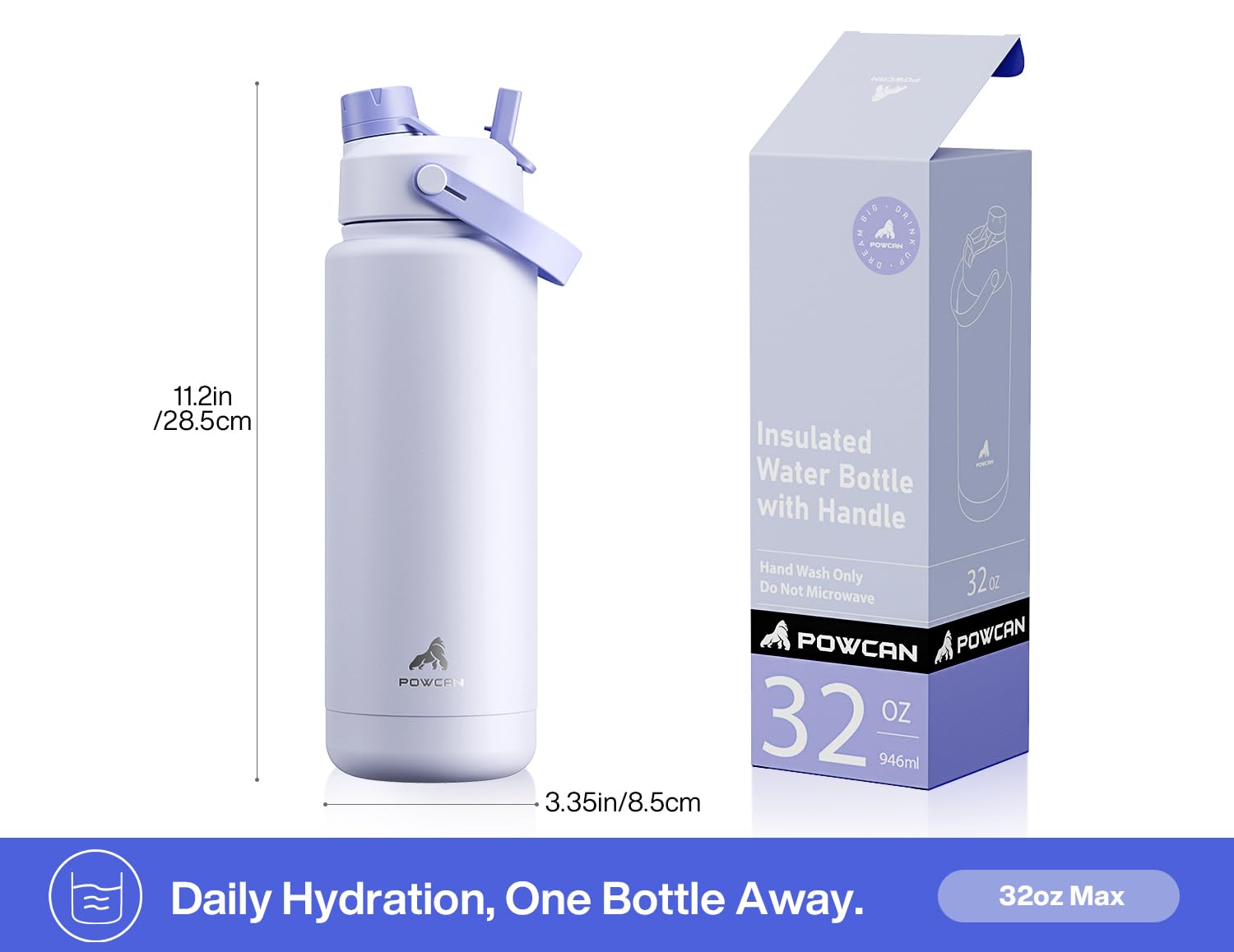 Wide-mouth opening simplifies cleaning and adding ice.