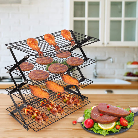 PowerKing portable outdoor baking rack ideal for picnics