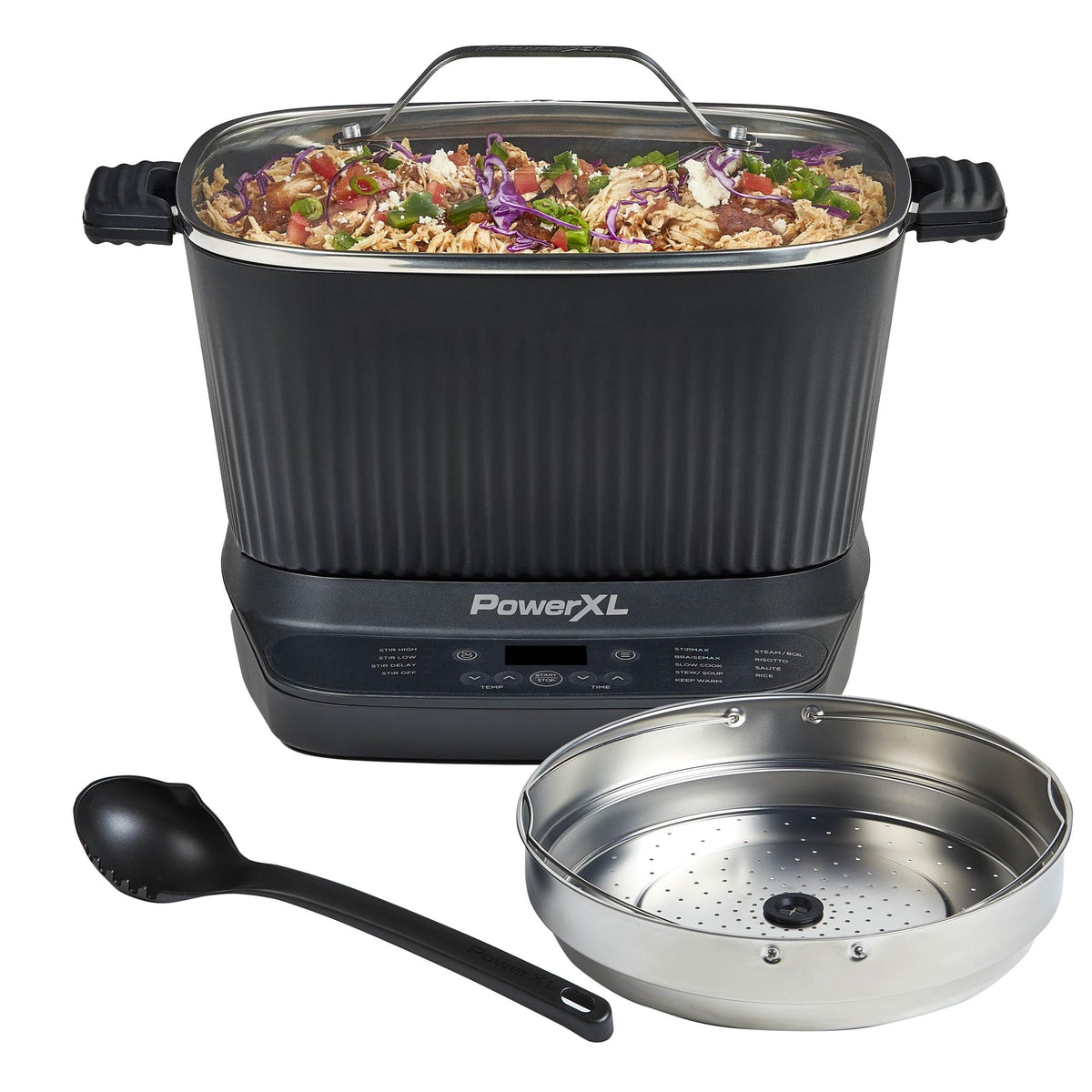 PowerXL StirMax Plus with automatic paddle for hands-free stirring of soups and stews