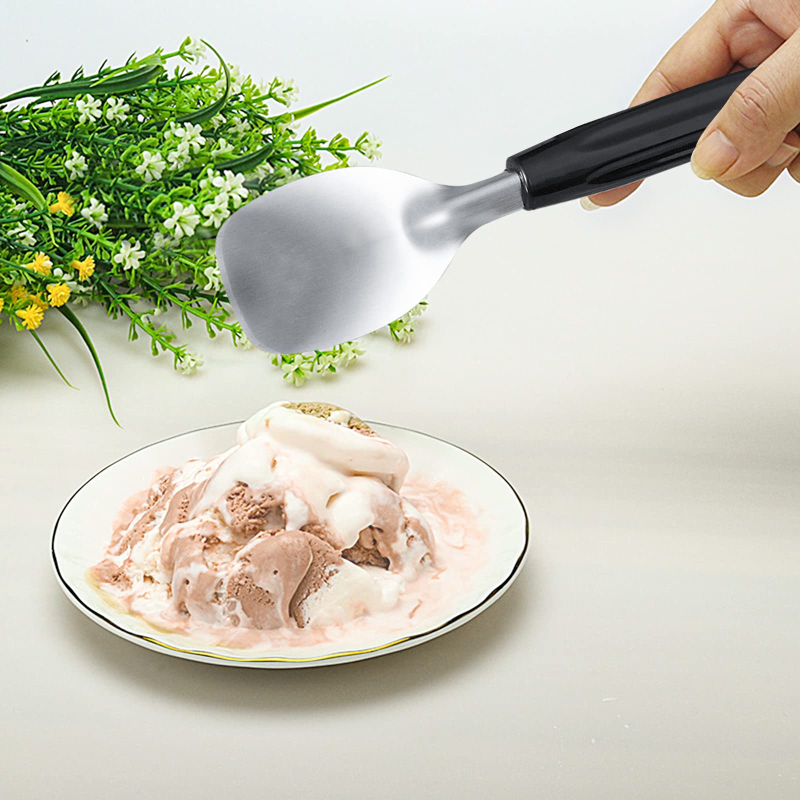 POWSHELF arthritic-friendly ice cream spade handle for comfort