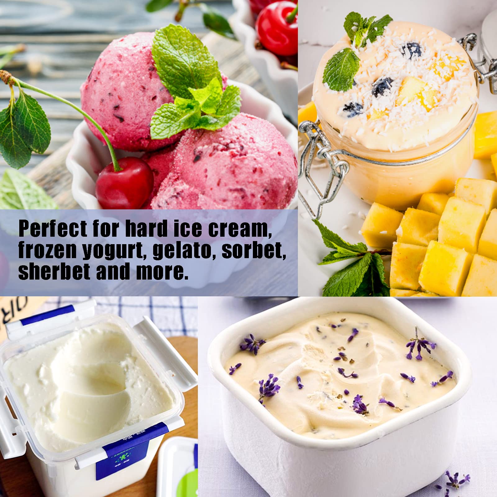 POWSHELF hard ice cream tool suitable for gelato and sorbet