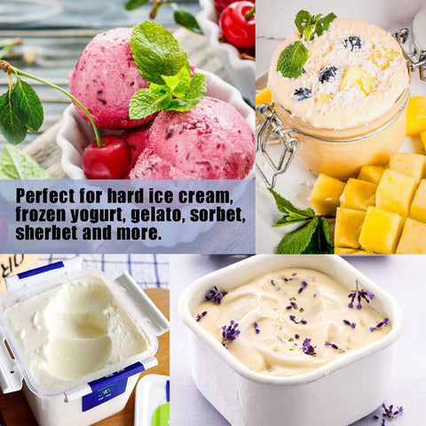 POWSHELF hard ice cream tool suitable for gelato and sorbet