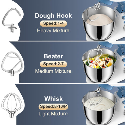 POWWA flat beater for even batter mixing across textures.