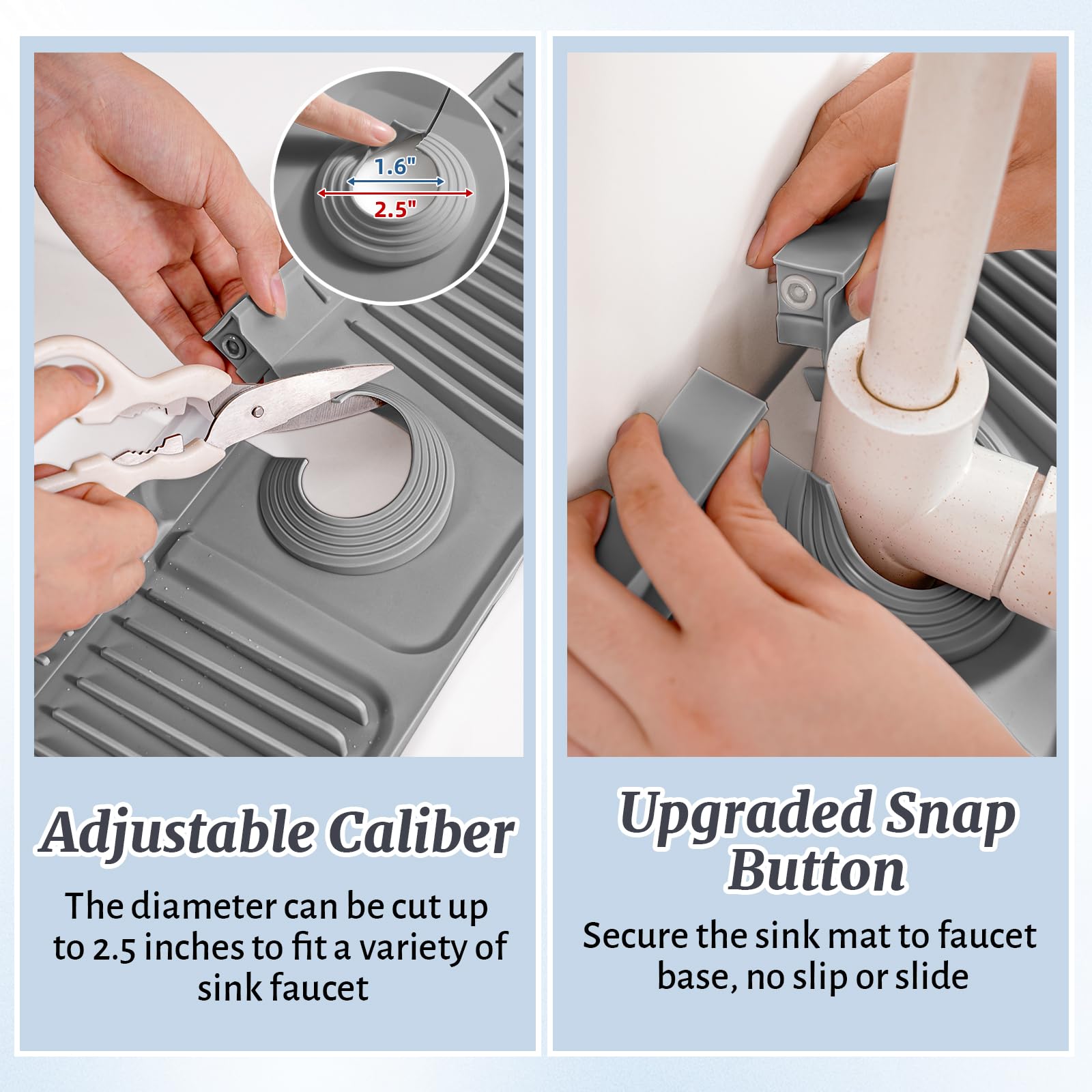 PoYang 90-degree foldable design attaches to wall for countertop flexibility.