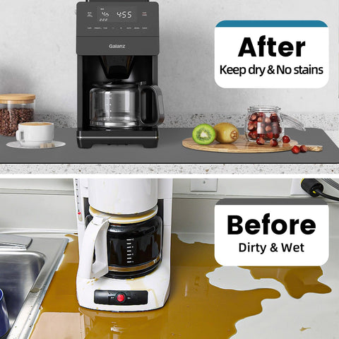 PoYang coffee mat under counter organization and protection