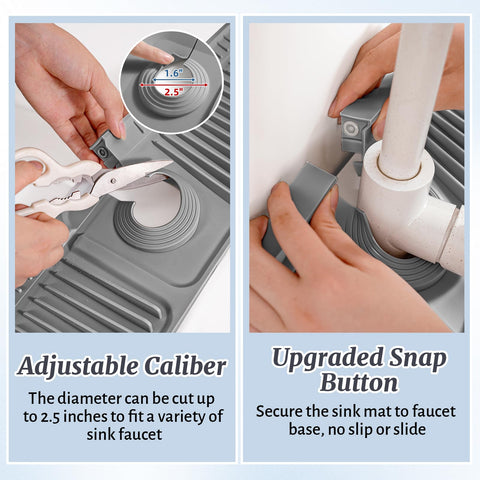 PoYang cuttable hole design fits different faucets without leaks