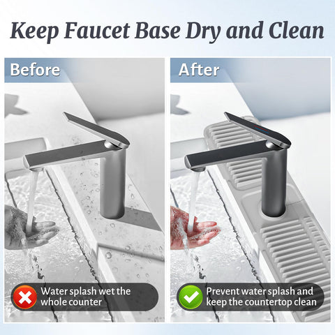 PoYang cuttable hole design fits different faucet bases without leaks.