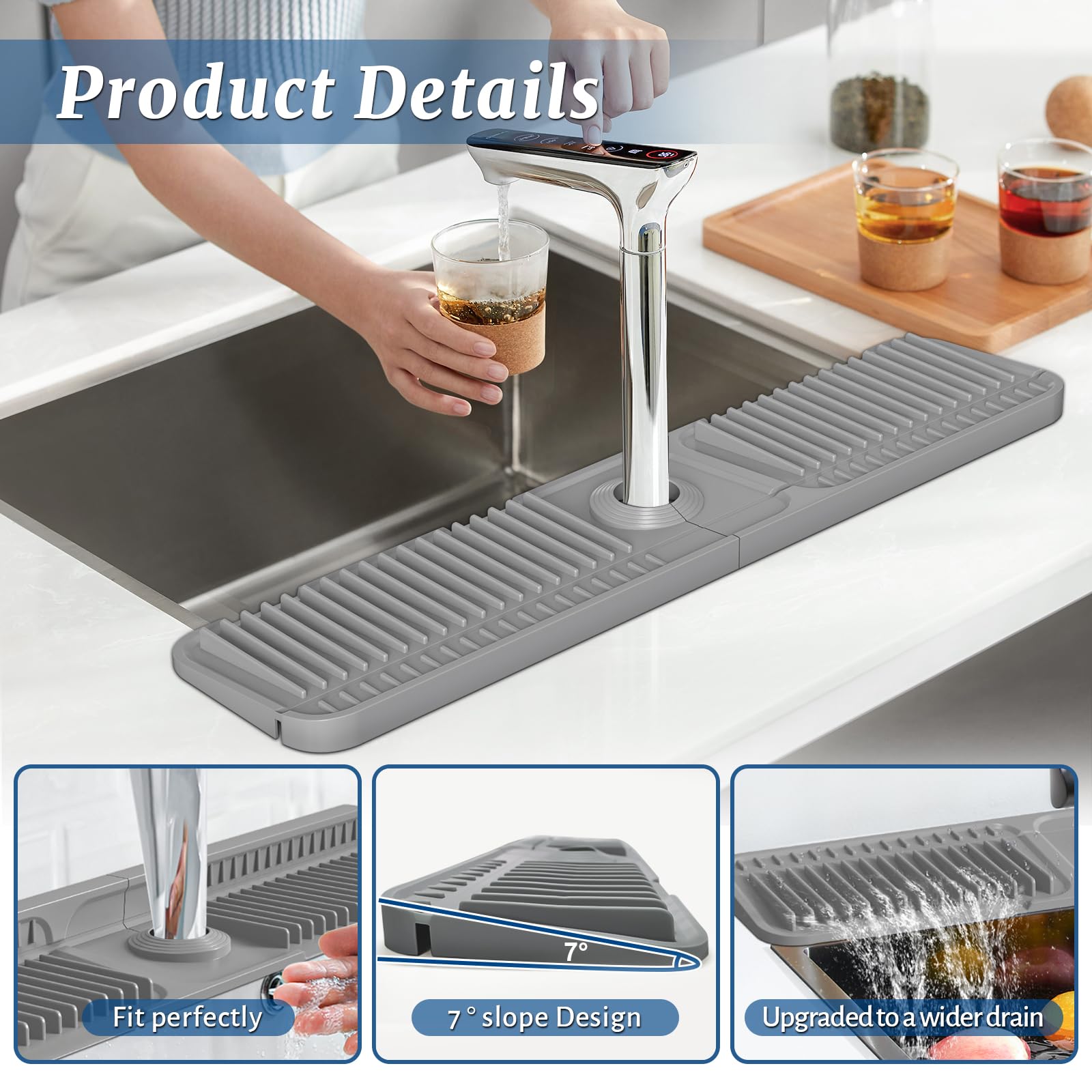PoYang waterproof mat suits kitchen, bathroom, RV, and farmhouse setups