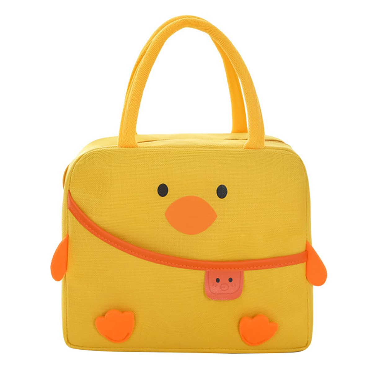 POYIPI duck-designed lunch bag with front pocket for utensils and keys
