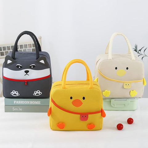 POYIPI insulated lunch bag with three-layer thermal lining keeps meals fresh