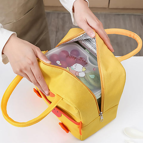 POYIPI waterproof lunch bag with easy-clean aluminum lining