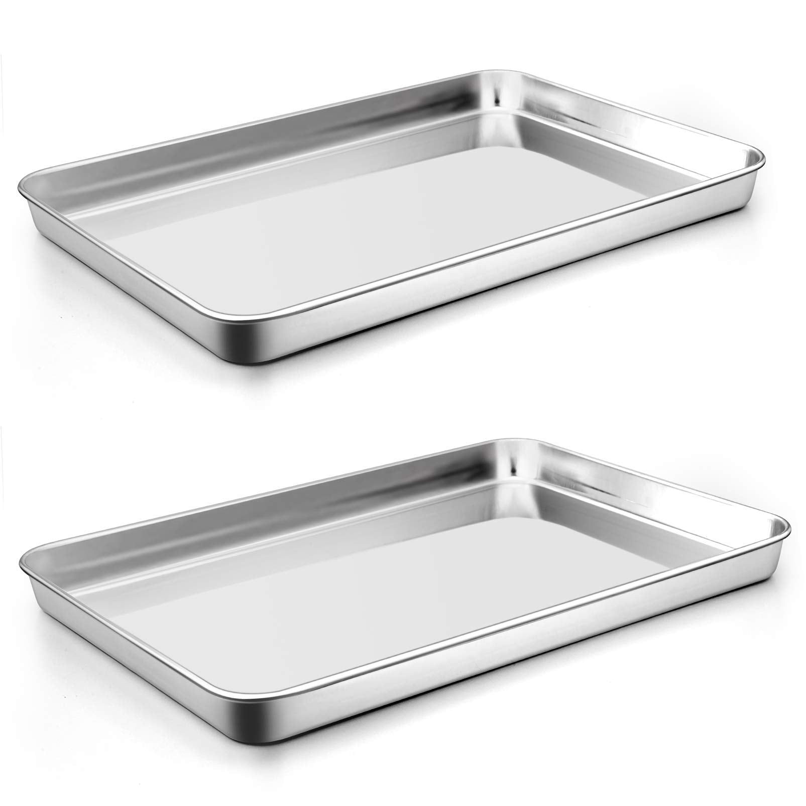 P&P CHEF 16-inch baking sheet in stainless steel for even, healthy baking.