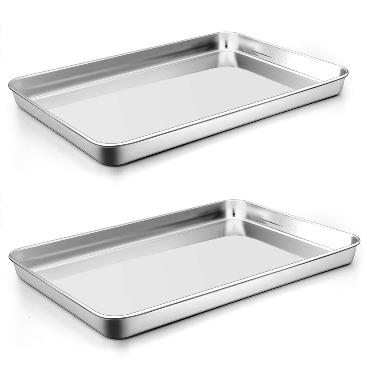 P&P CHEF 16-inch baking sheet in stainless steel for even, healthy baking.