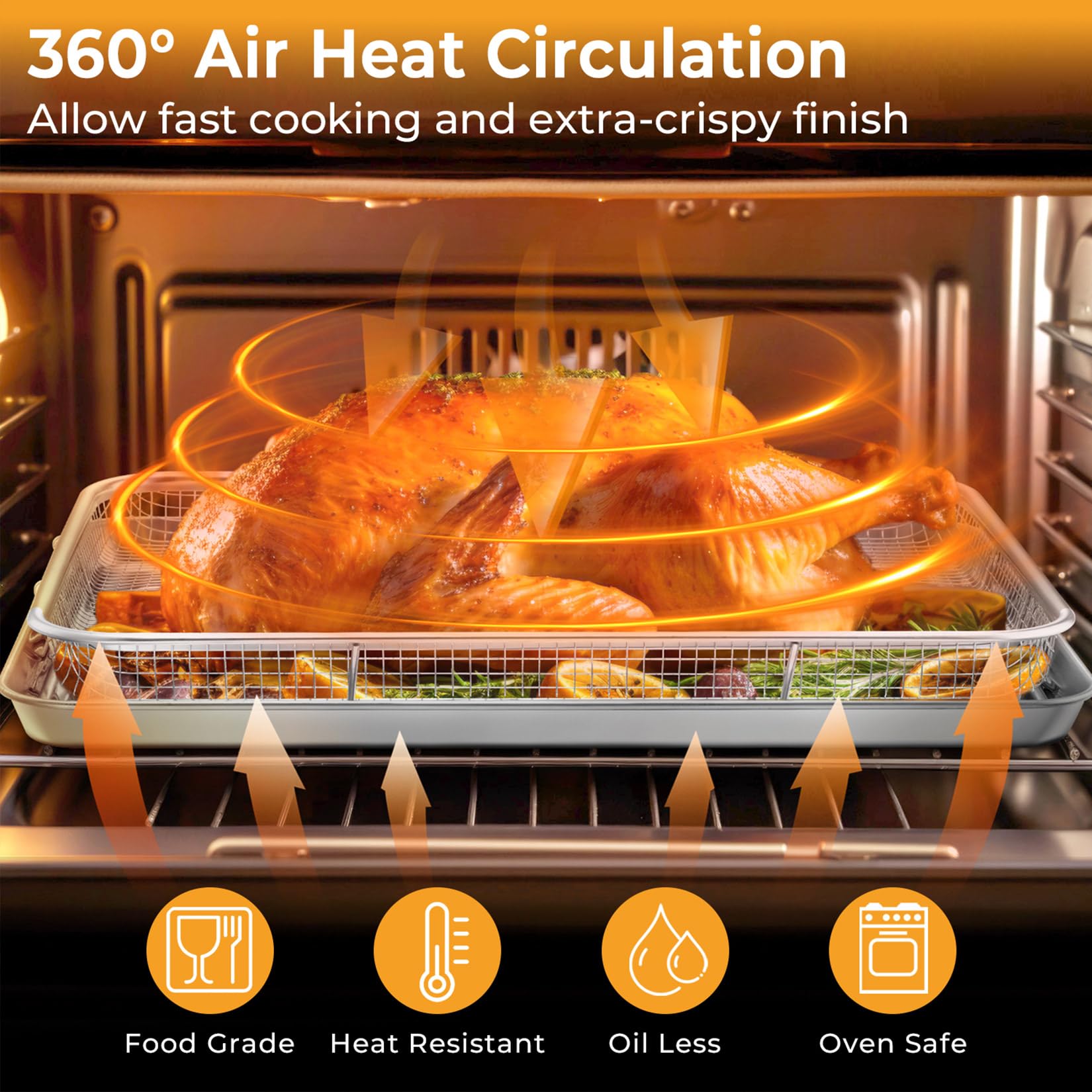 P&P CHEF 16x12 inch baking sheet ideal for cookies and roasts