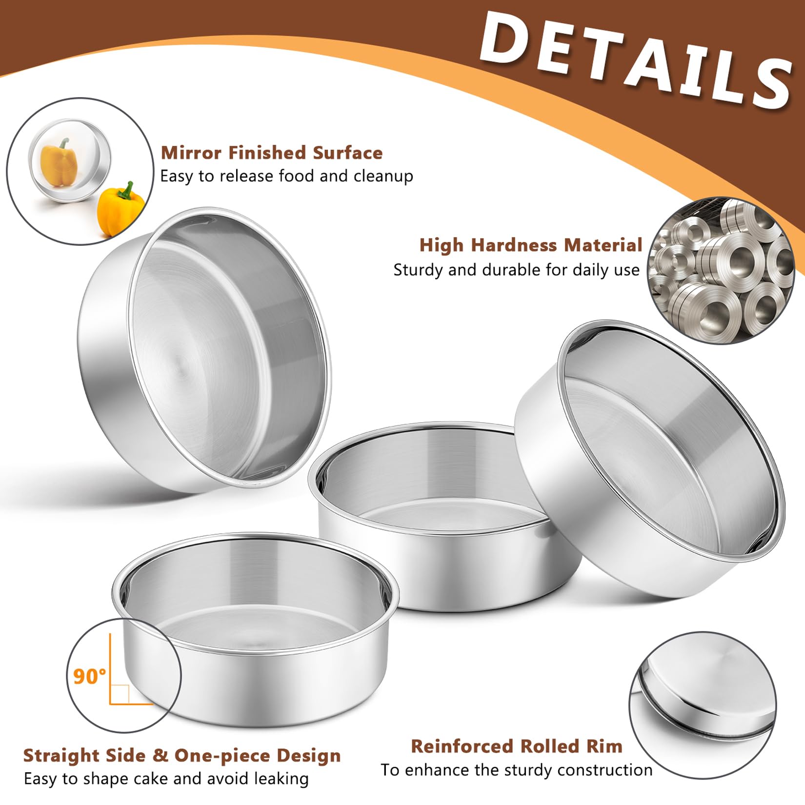 P&P CHEF leak-proof design prevents batter leaks, keeping layers neat.
