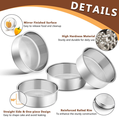 P&P CHEF leak-proof design prevents batter leaks, keeping layers neat.