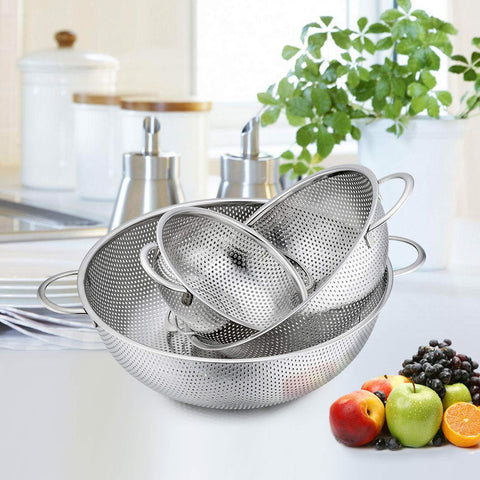 P&P CHEF colander set with double handles for a secure grip