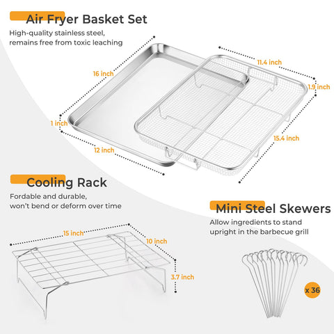 P&P CHEF collapsible cooling rack offers compact storage and versatile cooling