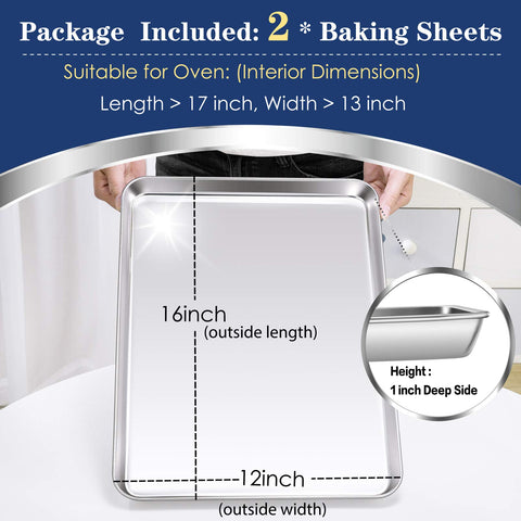 P&P CHEF cookie pan two-piece set ideal for batch cookies and roasting.