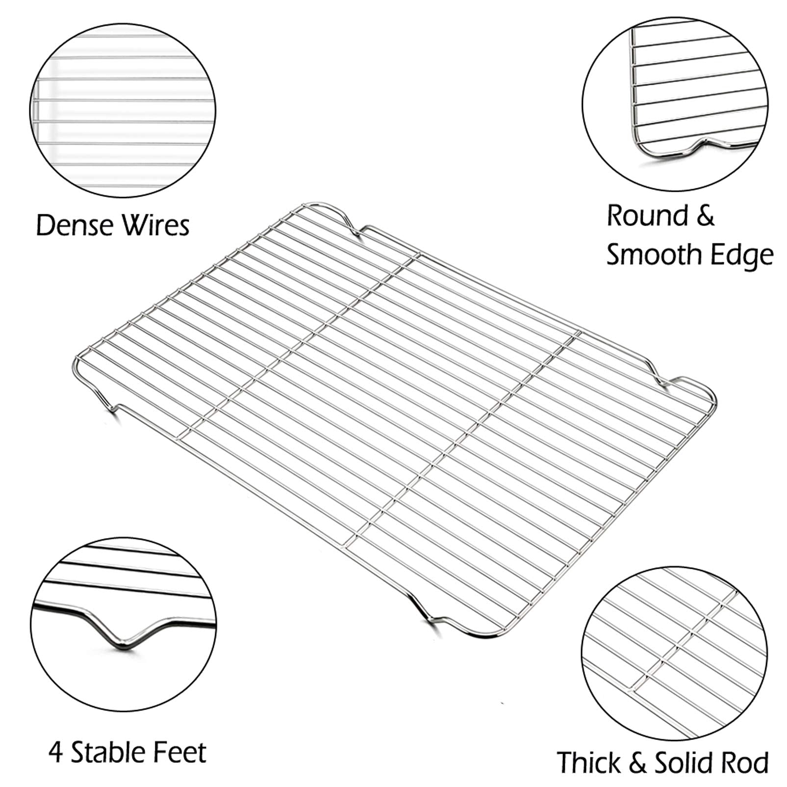 P&P CHEF rack with smooth edge protects hands during handling