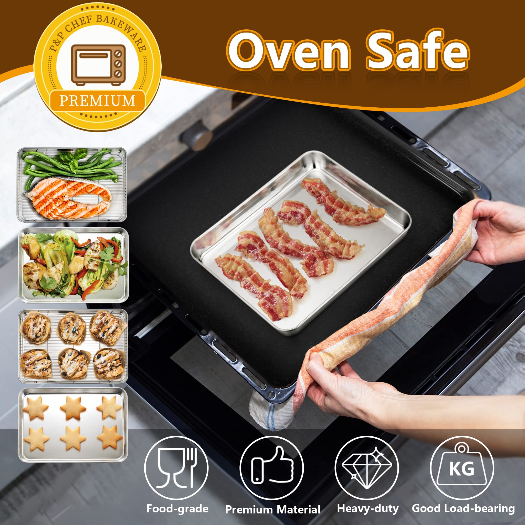 P&P CHEF dishwasher-safe bakeware makes cleanup effortless