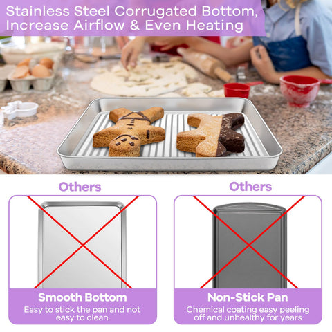 PP CHEF dishwasher safe bakeware simplifies cleanup after cooking.