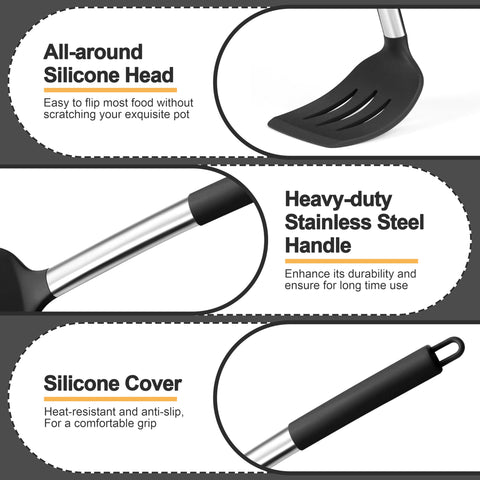 P&P CHEF ergonomic handle design reduces wrist strain during cooking