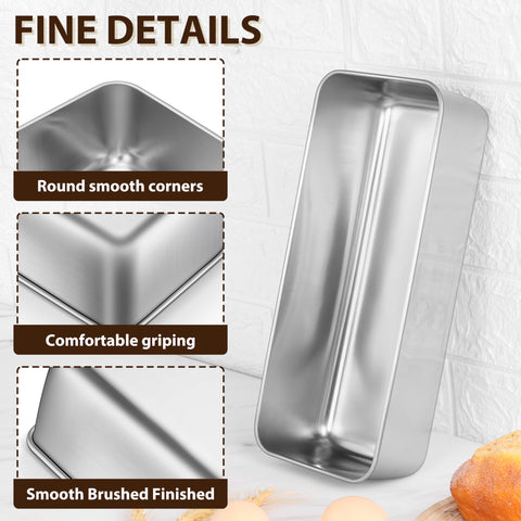 P&P CHEF even baking loaf pan highlights consistent heat distribution.
