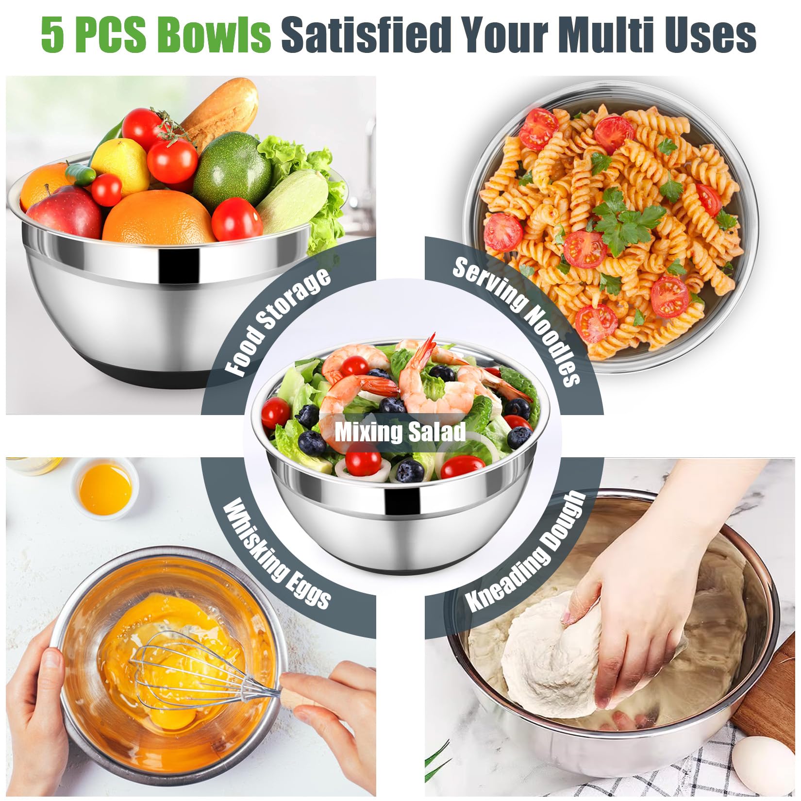 P&P CHEF grater attachments on lid allow thin slicing and shredding.