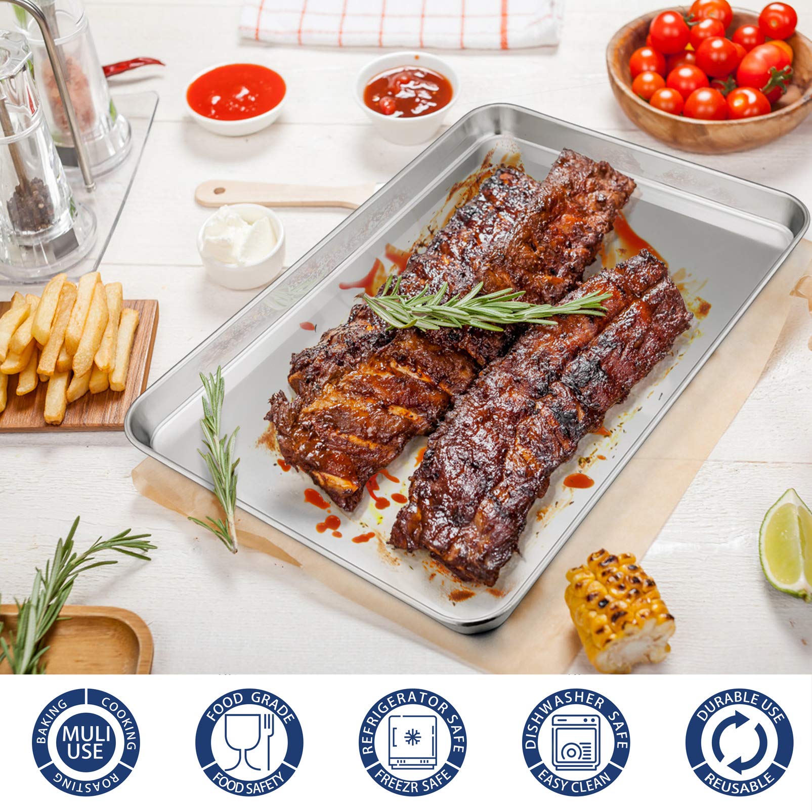 P&P CHEF heavy-duty 18/0 stainless steel for longevity.